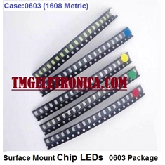 LED SMD 0603, Light emitting diodes 0603 (1608 metric) Standard LEDs - SMD - 1.6mm X 0.8mm - Diversas Cores - LED SMD 0603, Light emitting diodes (1608 metric) - Amarelo